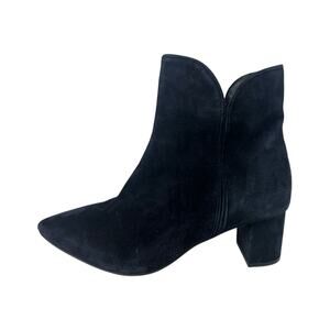 Aquatalia Kaylani Water Resistant Booties Blue Suede New Size 10